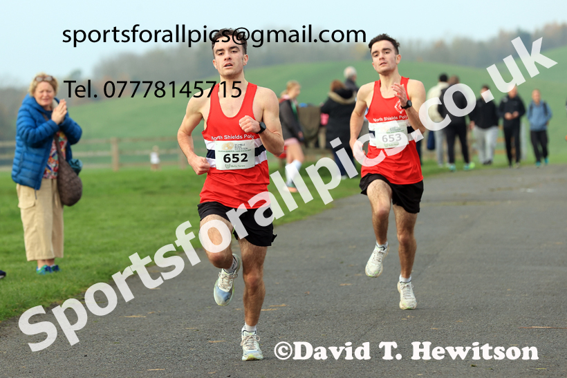 Mens and Womens Under-17s and Under-20s 2025 Heaton Memorial 10k Road Race, Newcastle Town Moor, Sunday, November 9th. Photo: David T. Hewitson/Sports for All Pics